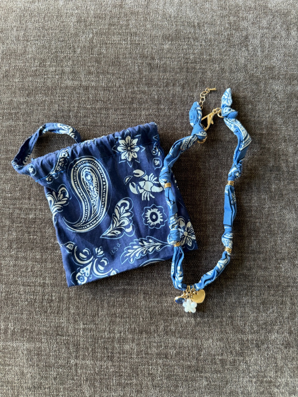 Bandana choker necklace